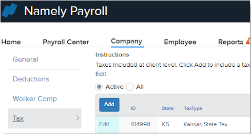 A screenshot of a payroll  Description automatically generated